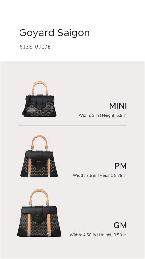 goyard saigon size